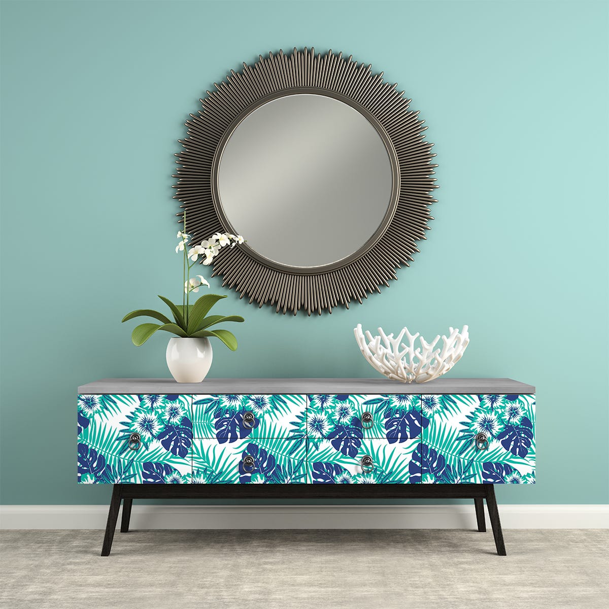 Vinilo para muebles tropicales cucuta - adhesivo de pared - revestimiento  sticker mural decorativo - 40x60cm