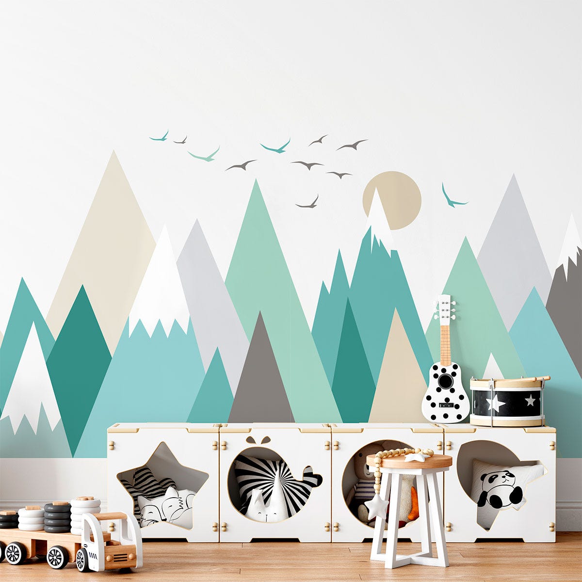 Adesivo bambino di montagna scandinavo weska - Sticker adesivo - adesivi  murali - 50x75cm