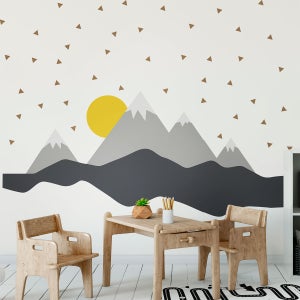 Adesivo bambino di montagna scandinavo jazka - Sticker adesivo - adesivi  murali - 50x75cm