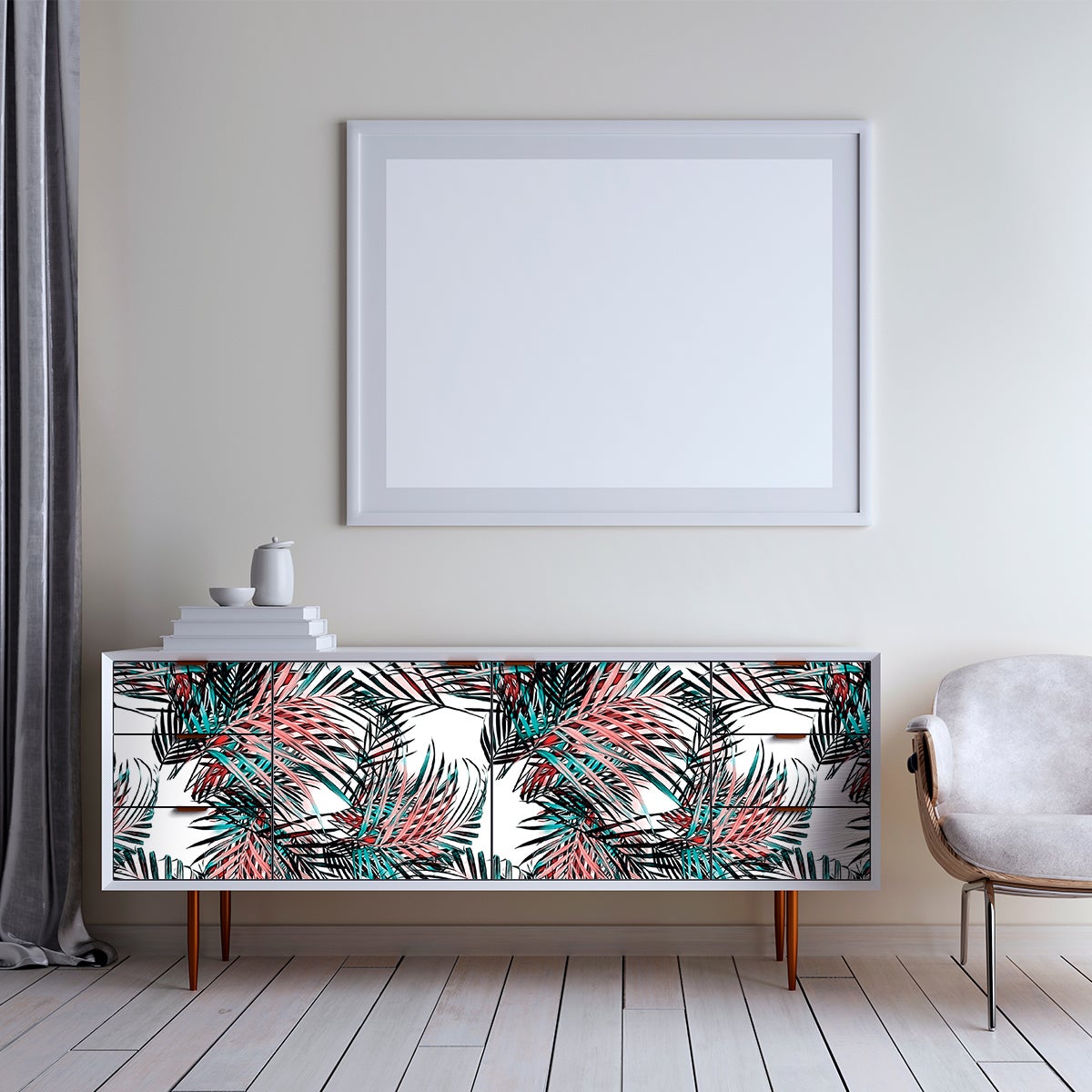 Vinilo muebles tropical niagata - adhesivo de pared - revestimiento sticker  mural decorativo - 40x60cm