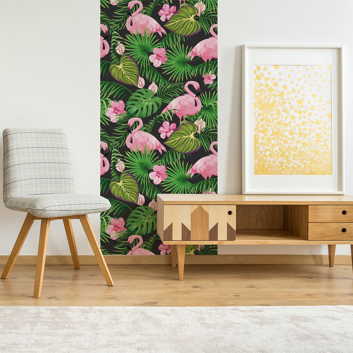 Vinilo papel tapiz tropical Sacaba - adhesivo de pared - revestimiento  sticker mural decorativo - 30x30cm