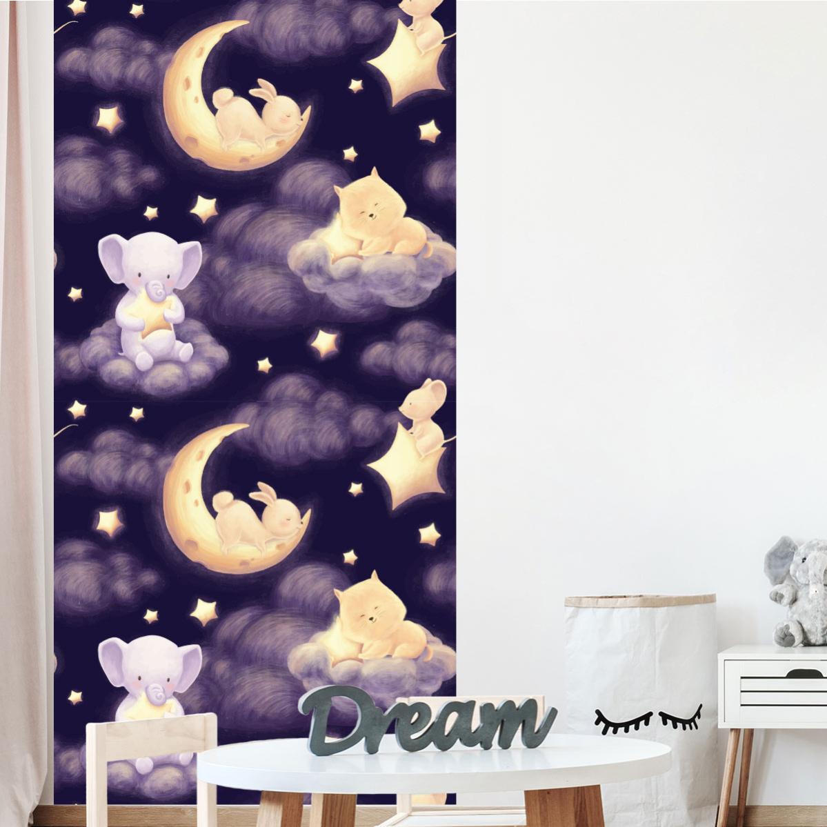 Decortaion Adesivi Da Parete Con Nuvole Arcobaleno - 58 Pezzi, Cameretta Bambini, Rimovibili