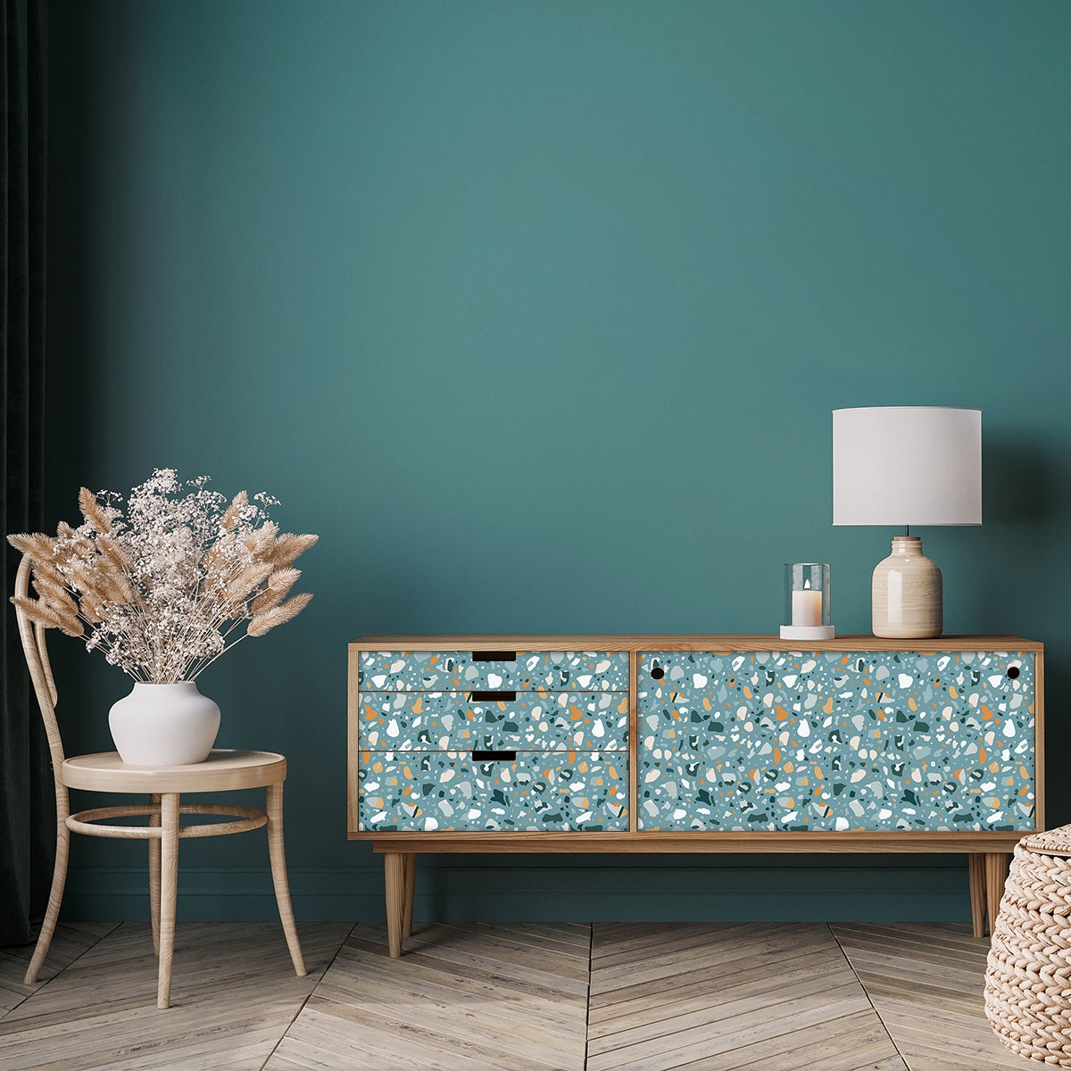 Vinilo terrazzo para muebles marbella - adhesivo de pared - revestimiento  sticker mural decorativo - 40x60cm