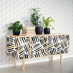 Vinilo muebles escandinavos mattew - adhesivo de pared - revestimiento  sticker mural decorativo - 60x90cm