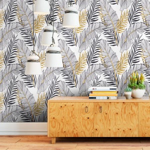 Vinilo papel tapiz tropical San Pedro - adhesivo de pared - revestimiento  sticker mural decorativo - 60x60cm