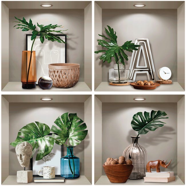 Stickers 3D composition de plantes zen – Stickers STICKERS 3D