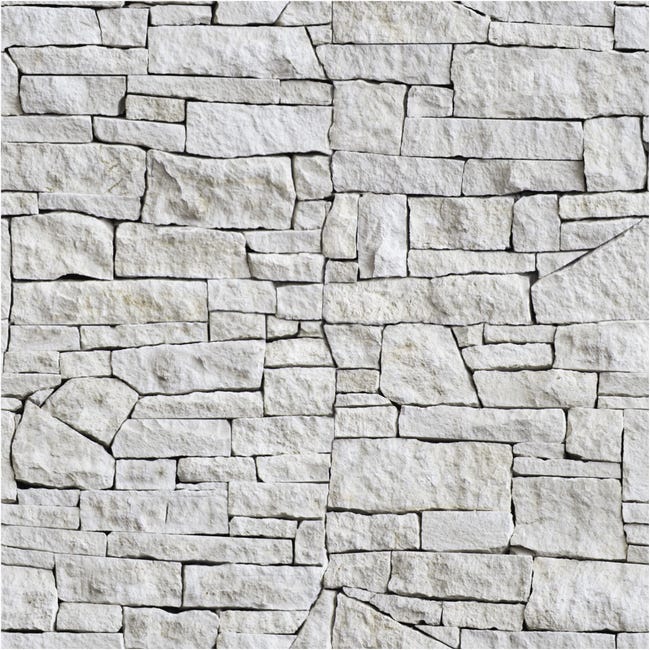 Vinilos material piedra de Camargue - adhesivo de pared - revestimiento  sticker mural decorativo - 30x30cm