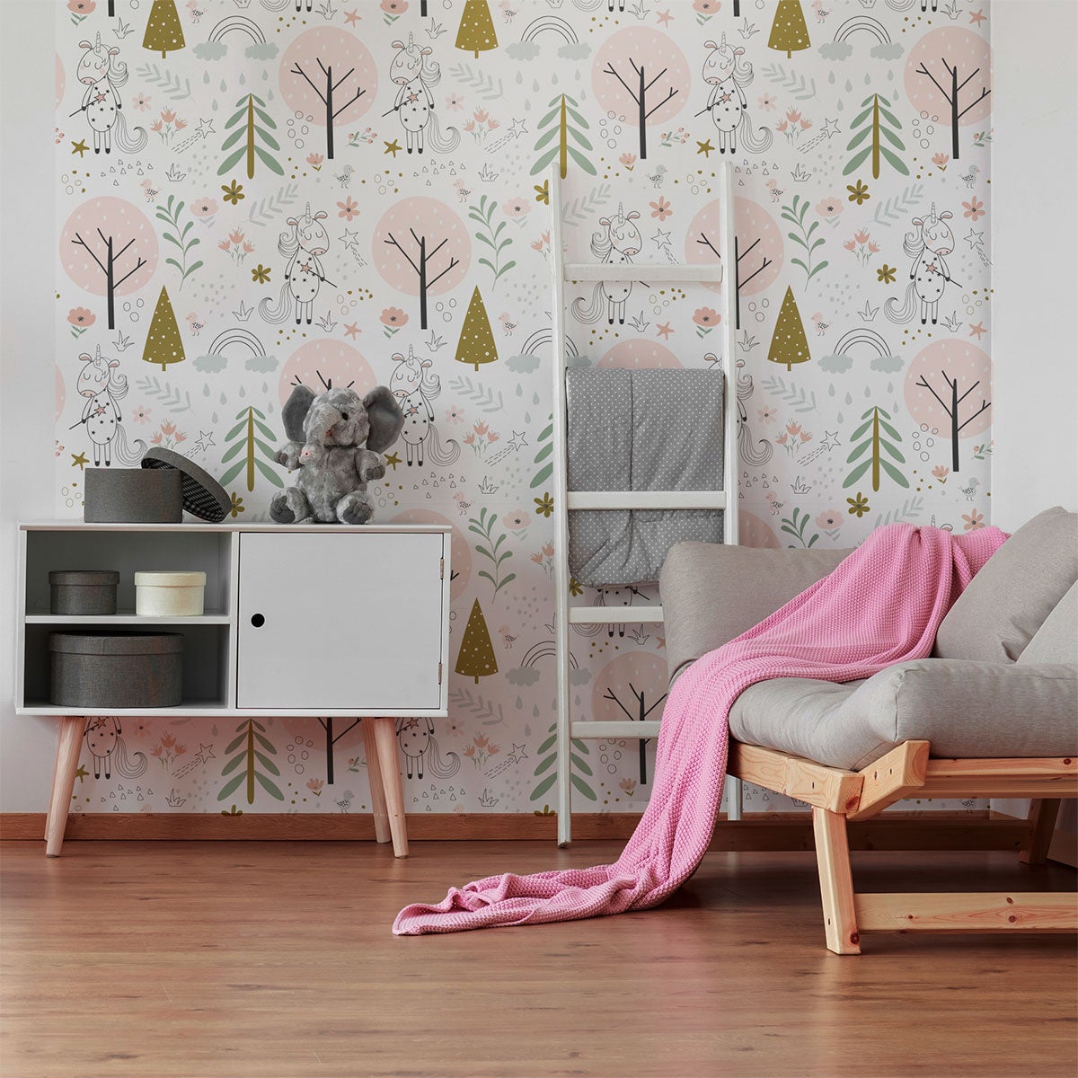 papel-tapiz-decoracion-de-paredes-unicornios