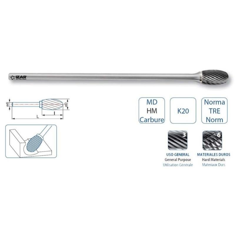 FRESA METALLO DURO SPG/SG OGIVA T.PUNTA : Orobica Utensilferr - Foto 4