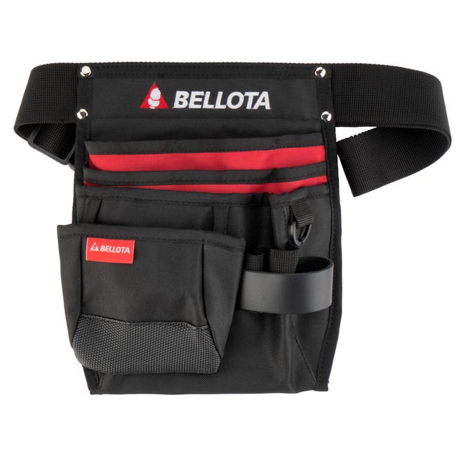 Bellota PN4BOL - Cinturón porta herramientas negra con 4 bolsillos