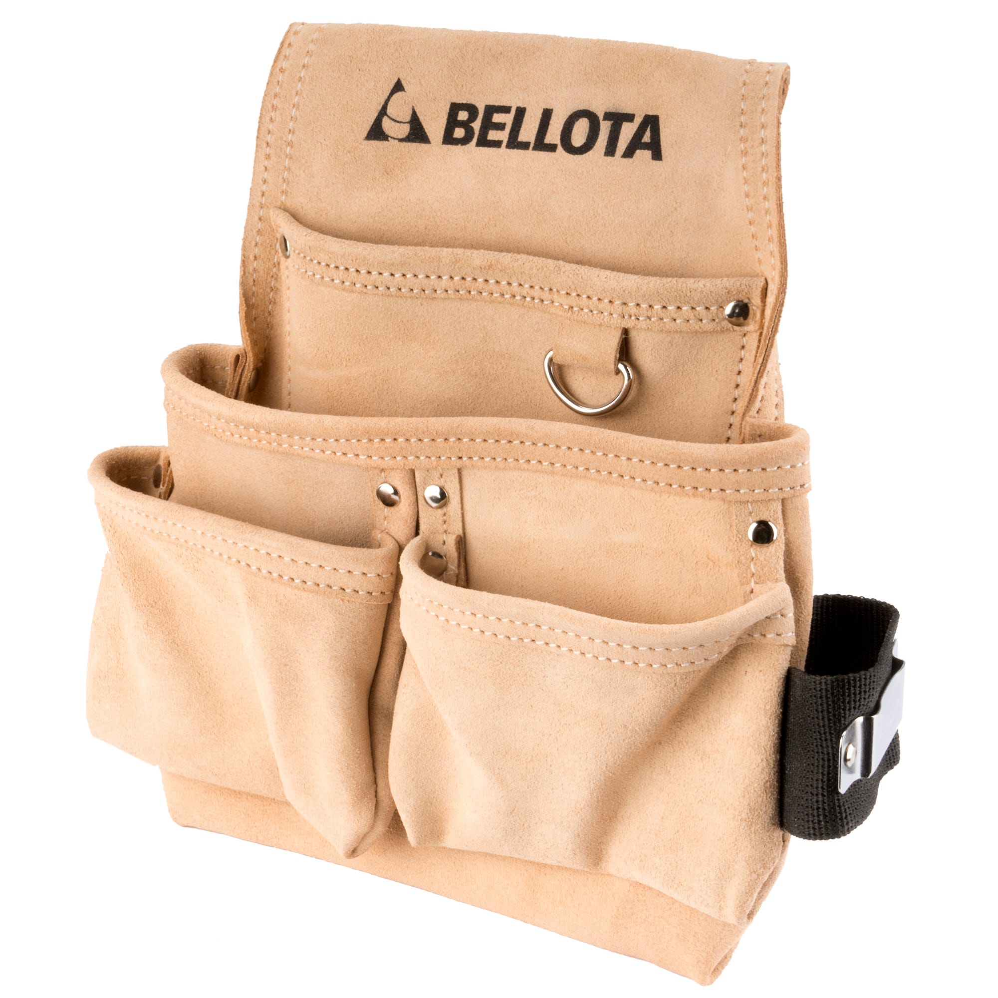 Cinturón porta-herramientas de piel con 3 bolsillos / pc3bol