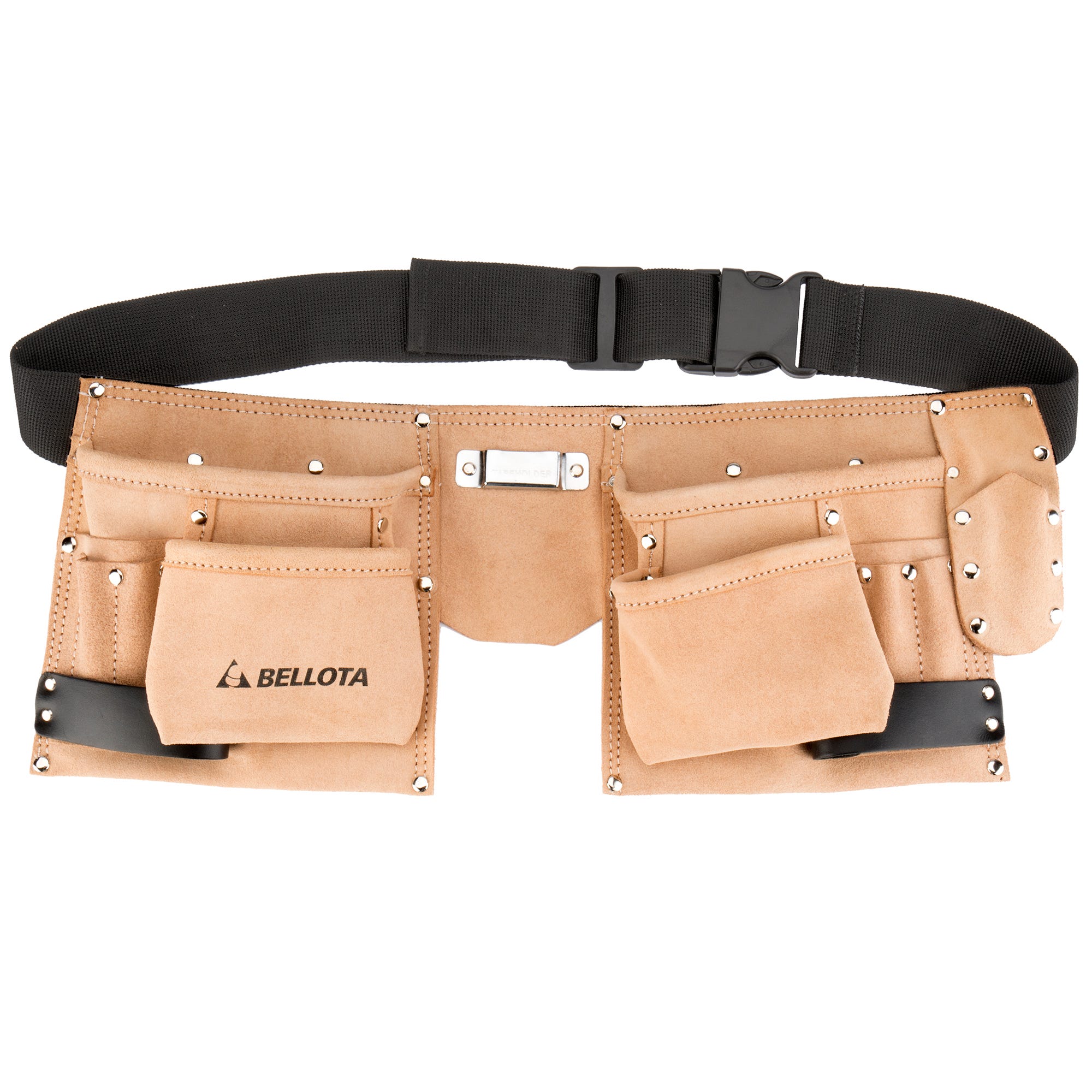 Cinturón porta-herramientas de piel con 3 bolsillos / pc3bol