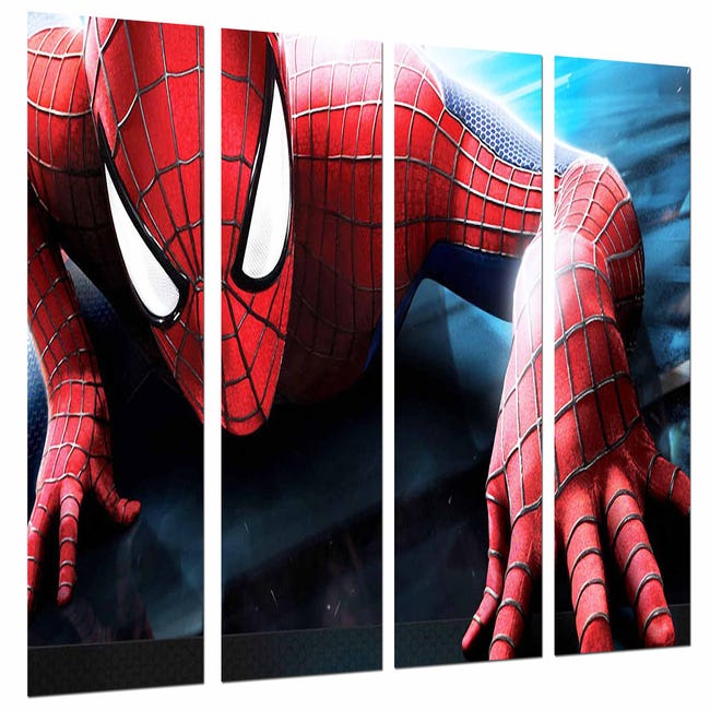 Spiderman, superheroe, hombre araña, impresión fotográfica sobre madera,  cuadro moderno decorativo | Leroy Merlin