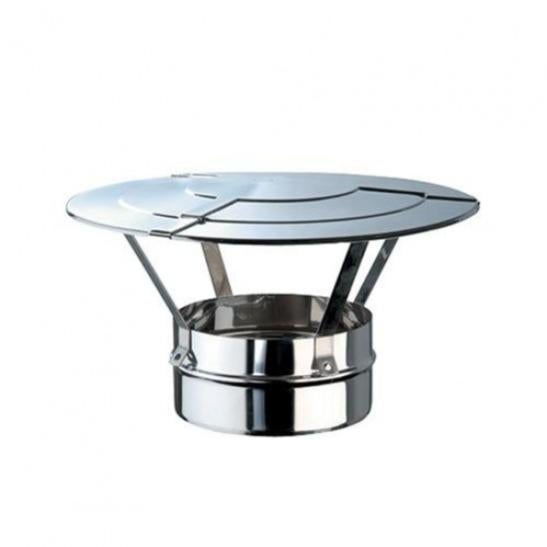 Cappello Canna Fumaria Acciaio Inox 150mm - Protezione Anti-pioggia E Anti-intrusi