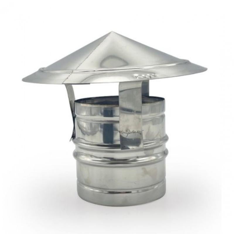 Cappello Antipioggia Per Canna Fumaria 80x80 Cm In Acciaio Inox - Protezione Per Camini E Stufe - Foto 11