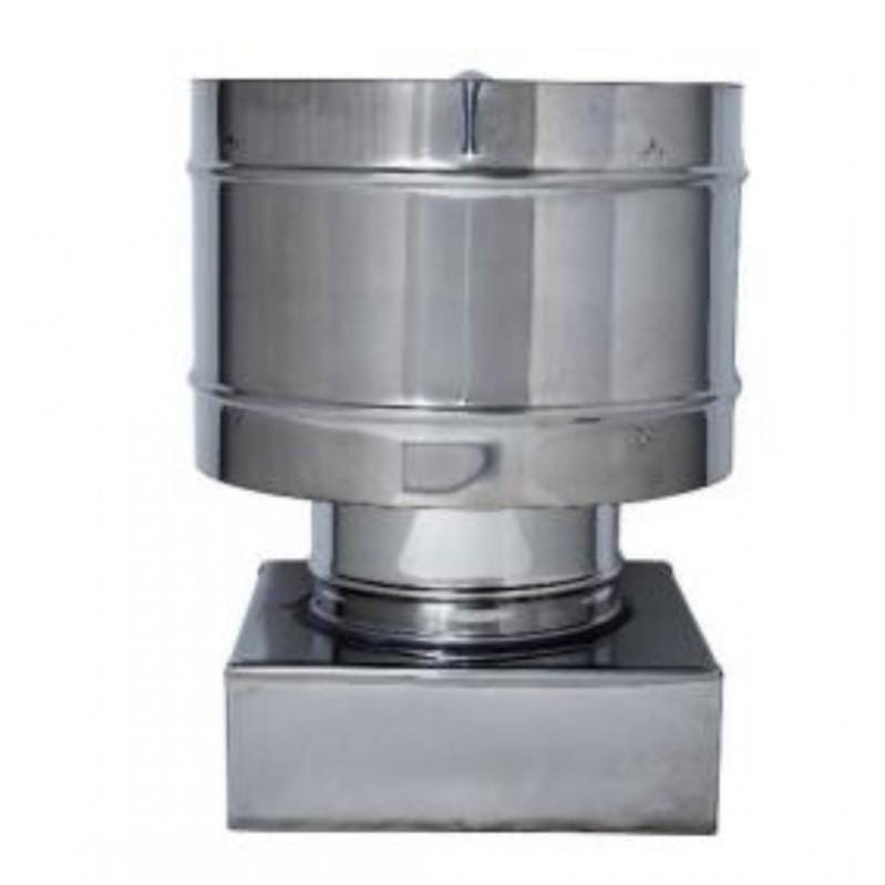 Cappello Canna Fumaria Acciaio Inox 150mm - Protezione Anti-pioggia E Anti-intrusi