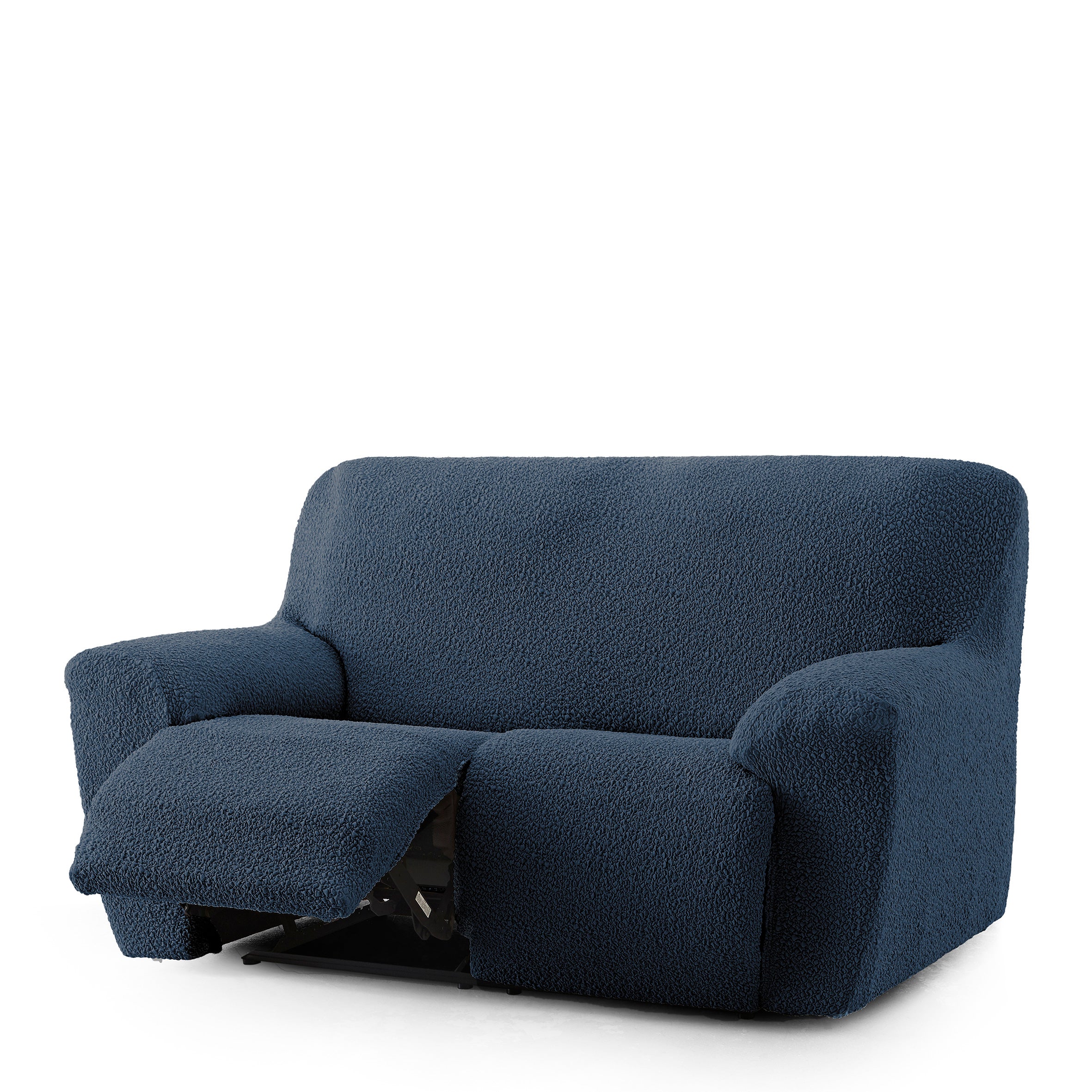 Funda de sofá 3 plazas relax xl bielástica azul 200 - 260