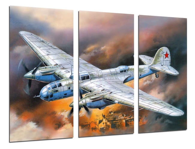 Aviacion, Dibujos Aviones Antiguos, Aviones de Guerra, impresión  fotográfica sobre madera, cuadro moderno decorativo | Leroy Merlin