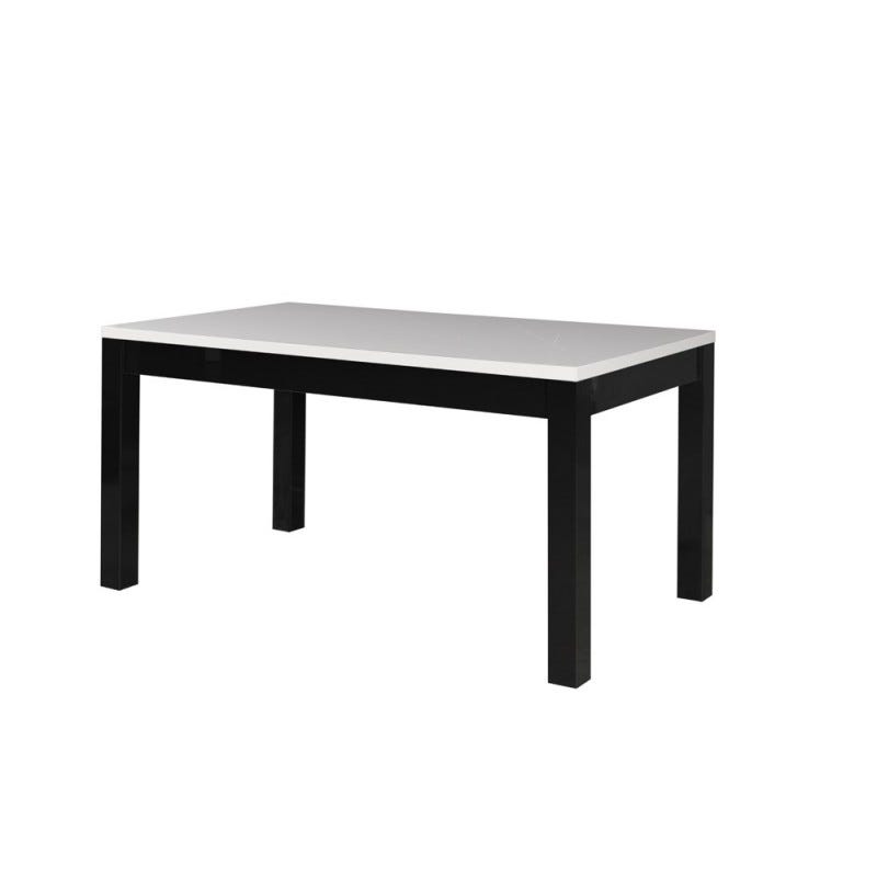 Table pour salle à manger FABIO. Dimensions 160 cm. Coloris Blanc.