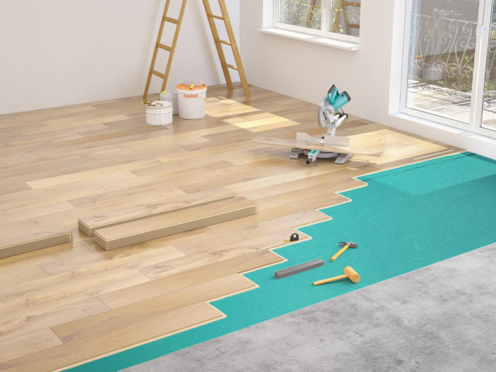 Sous-couche de sol panneaux de sol sous-couches d'isolation 5mm - 30m² - 60 pièces isolation contre les bruits d'impact sol d'isolation pour parquet - 7