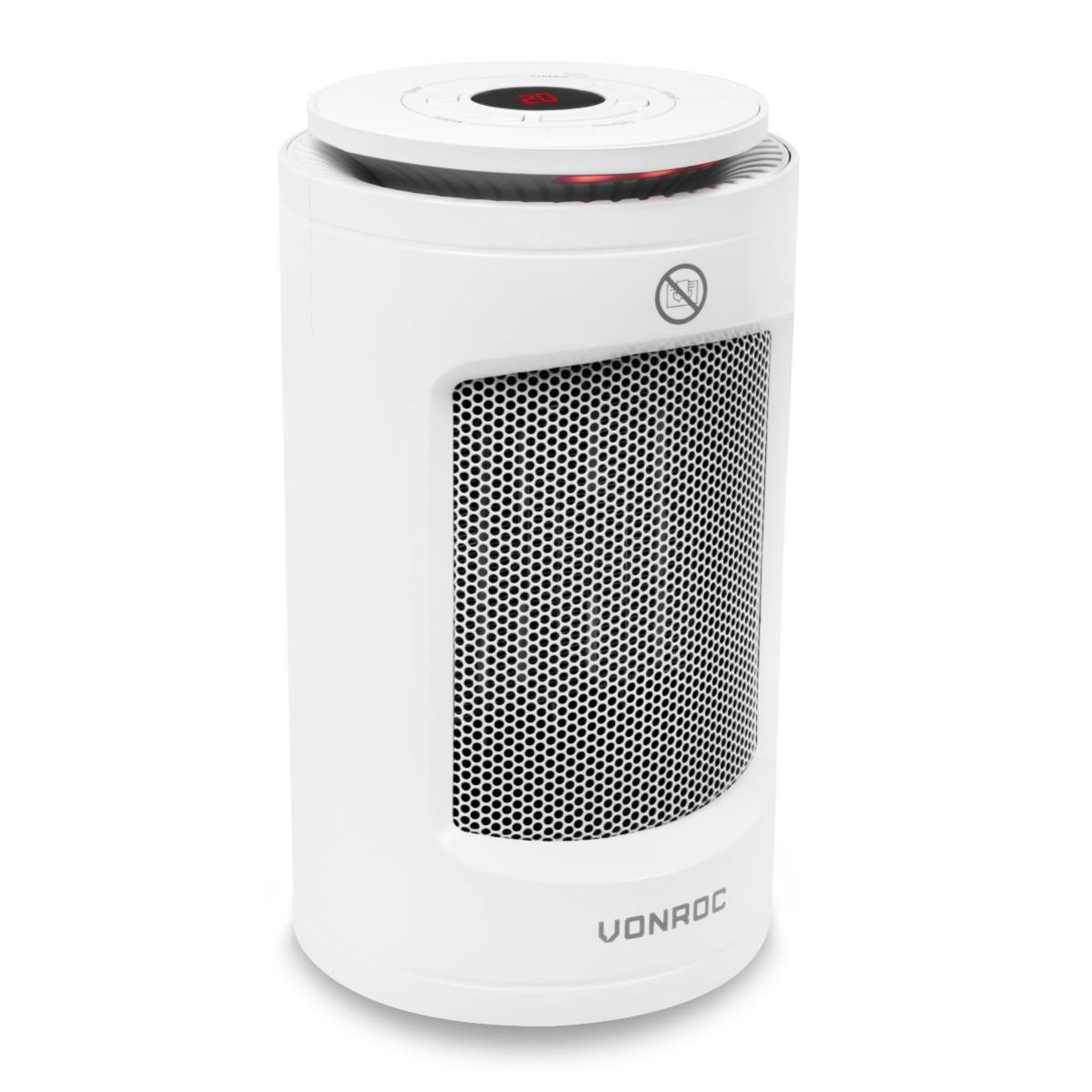Qoosea Electric Heater Low Consumption Bathroom with Fan Heater 1200 W 3 Temperature Settings Stove Electric Heater Low Consumption with Thermostat for Home Office (White) (Black Qoosea Electric Heater Low Consumption Bathroom with Fan Heater 1200 W 3 Temperature Settings Stove Electric Heater Low Consumption with Thermostat for Home Office (White) (Black