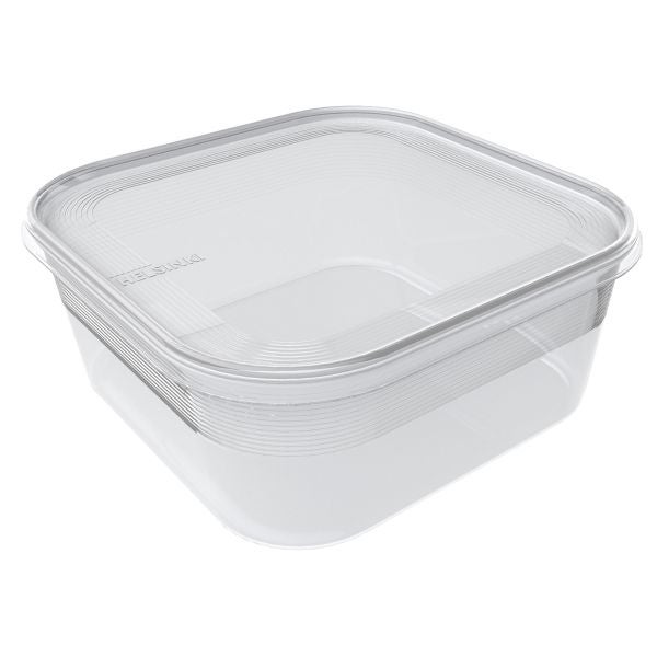 Boîte en plastique alimentaire congélation carrée 1,8 litres