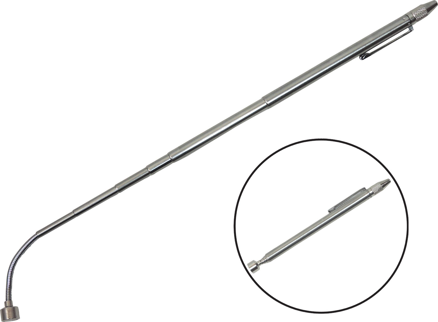 FAMEX 15102 Aimant - Doigt magnétique - barre magnétique télescopique -  tête flexible