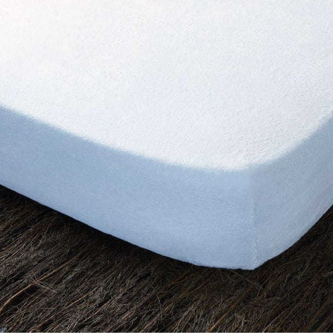 Funda de colchón cutí 100% algodón 90x190/200cm Natural