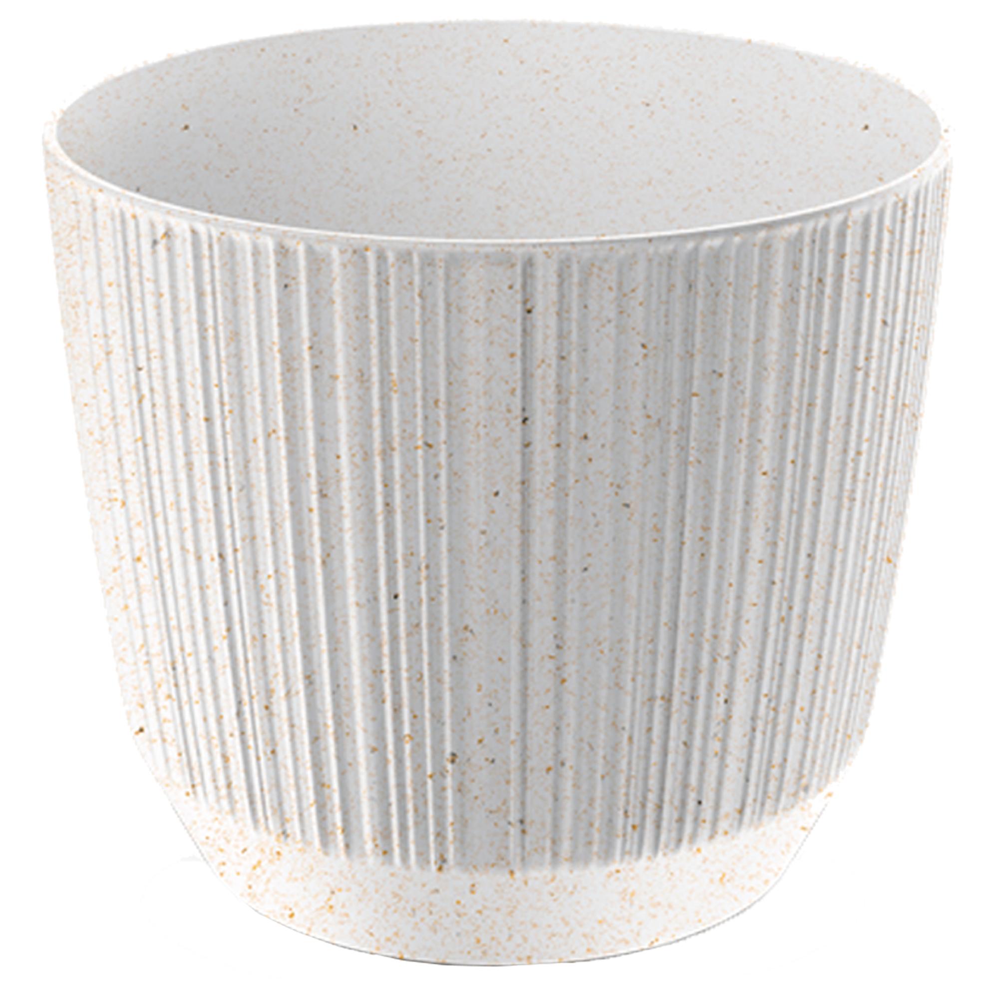 Macetero Antracita Eco Sin Depósito, Gracia, 23,5x23,5x18,7cm, 5,1l