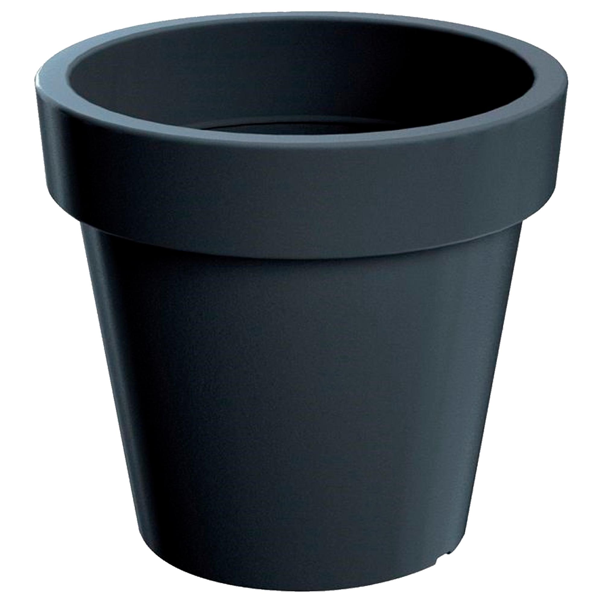 Vaso da fiori 0,6L Sandy P 28,2x28,2x26 cm, Antracite | Leroy Merlin