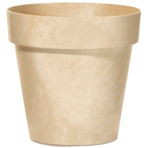 Vaso da giardino diametro 40 cm in magnesia anticata su treppiede