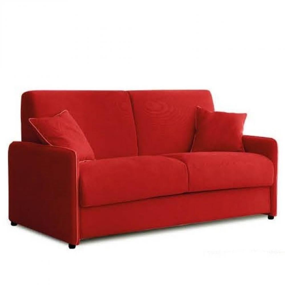 GANDY - Canapé Club 2 Places Tissu Velours Côtelé Beige - - Meubles, Salons, Literie