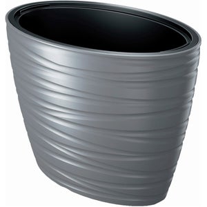 Vaso pietra nero 38 x 38 x 30 cm ZAKROS 