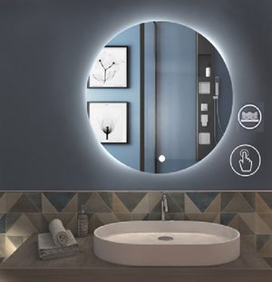 Specchio da bagno a LED retroilluminato rotondo BETA Ø60 - CRISTALED