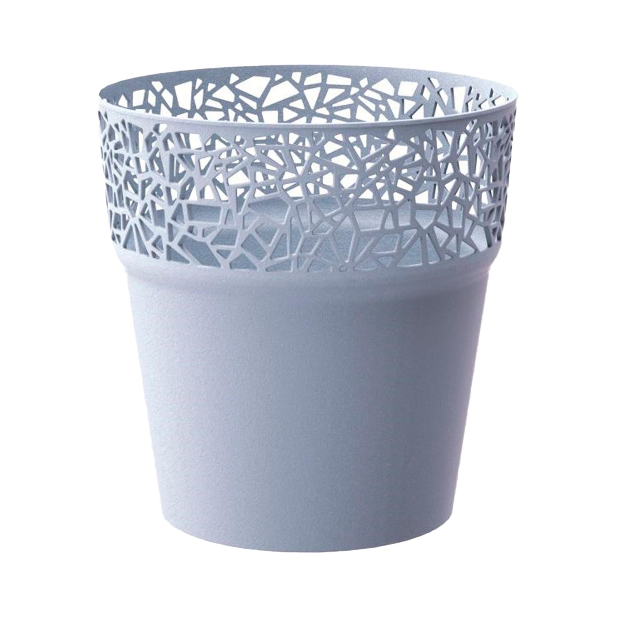 Flowerpot Di Plastica Rotondo Sandy Rotondo A Salvia Colore 26 2 Long X 26 2 Larghezza X 22 2 Alta Cm 86337525