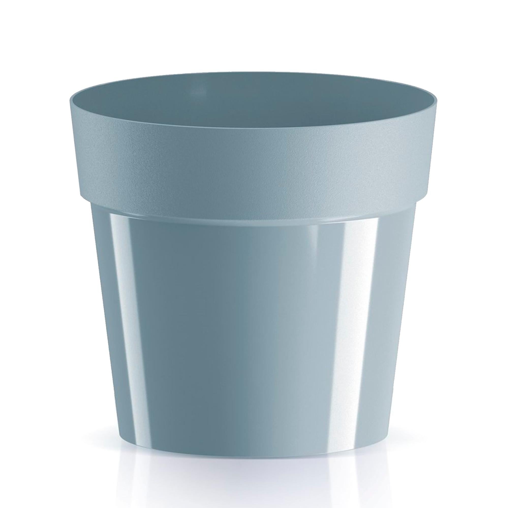 Vaso Sofia ECOPOTS Grigio Chiaro 30 Cm – In Plastica Riciclata Per Piccoli Spazi – Interni/Esterni - 2