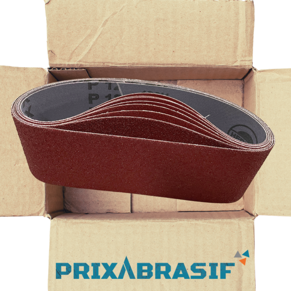 Lot de 8 bandes abrasives 100x610 en corindon Leroy Merlin
