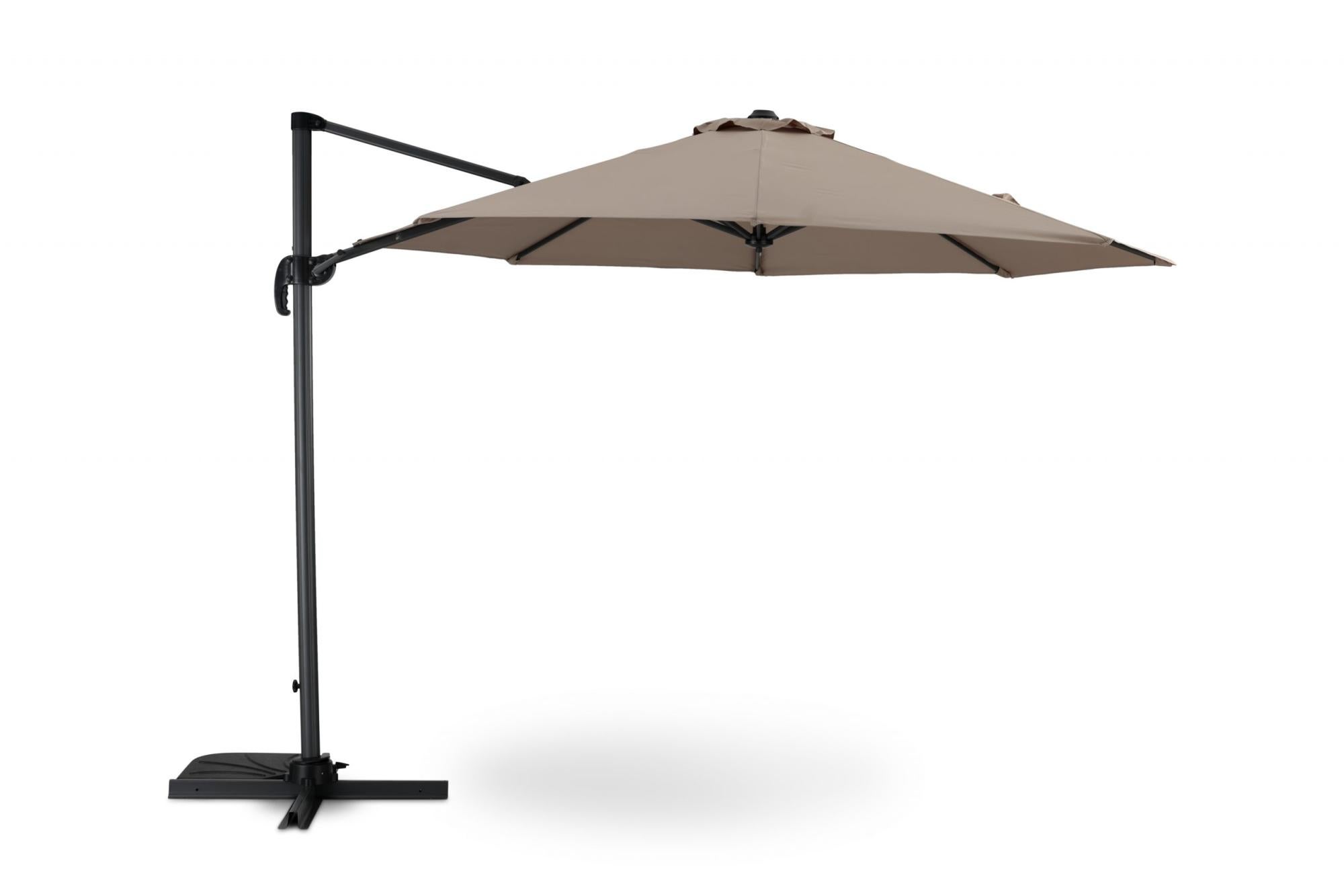 Telo Di Ricambio Per Ombrellone Da Giardino, Diametro 3 Metri, In Poliestere 160g, Impermeabile, Adatto Per 6/8 Coste, Colore Beige, Copertura Per Patio E Spiaggia