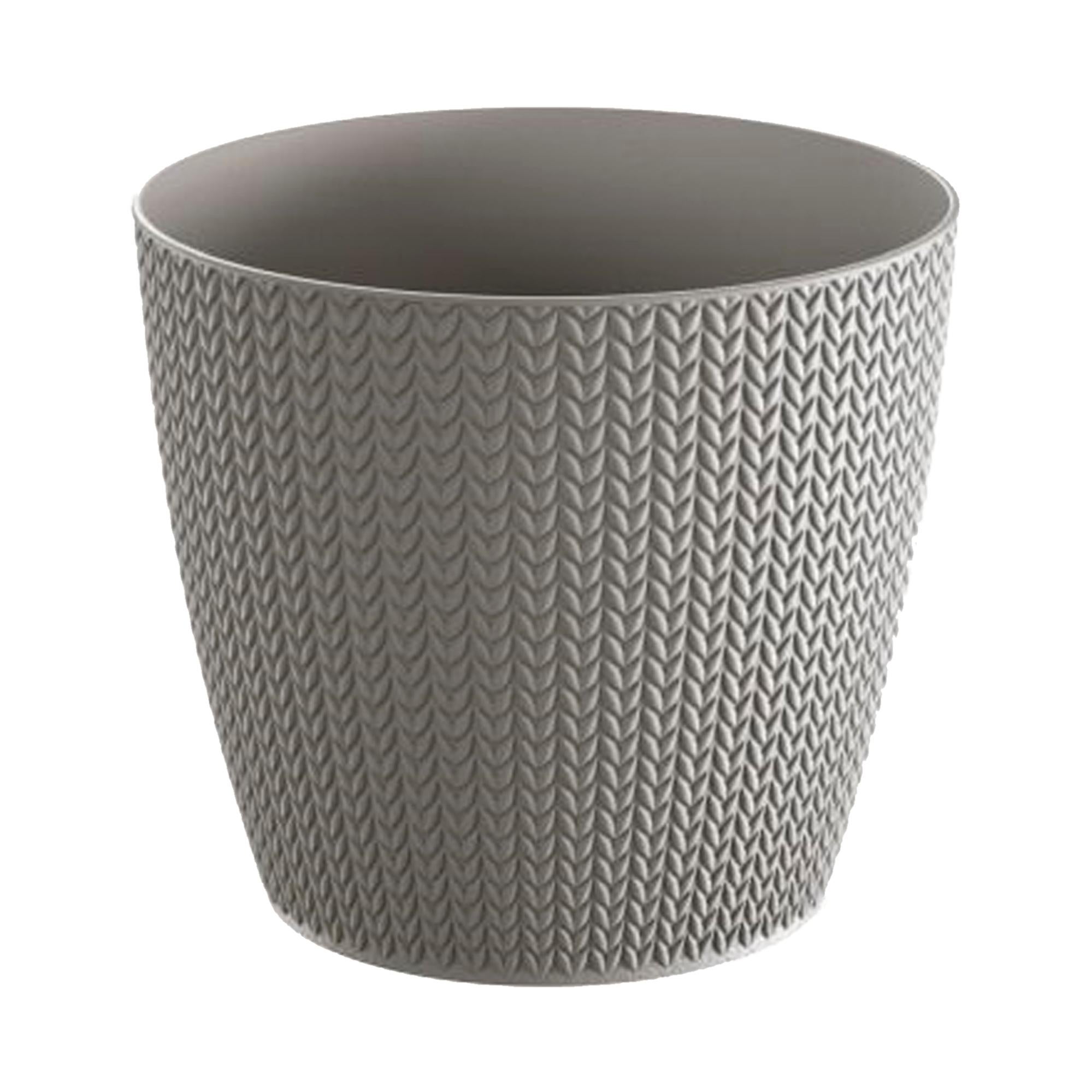 Vaso da fiori 2L Wheaty 157x157x138 mm, Grigio | Leroy Merlin