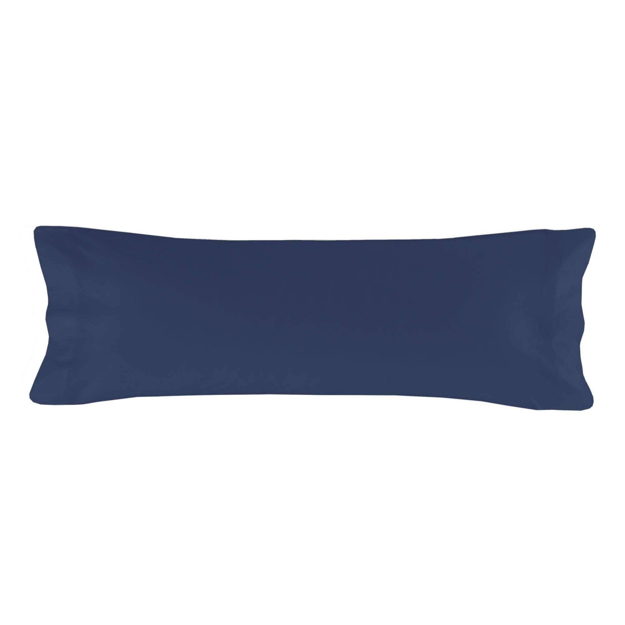 Tosleo Lot De 2 Taies D'Oreiller Velours Bleu Marine 45x45 Cm - Luxueuses Avec Détails Cuir Doré