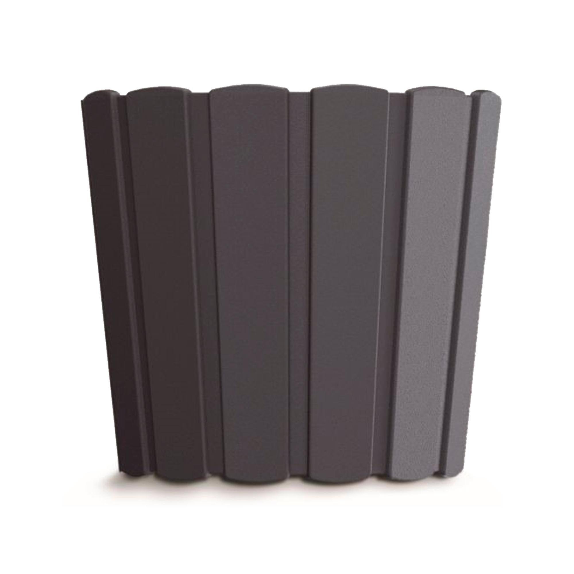 Properplast Boardee Basic – Fioriera Da Balcone Rettangolare – Capacità 7,9 Litri – Dimensioni 587x144x130 Mm – Colore Antracite – Resistente Al Gelo E Alle Intemperie