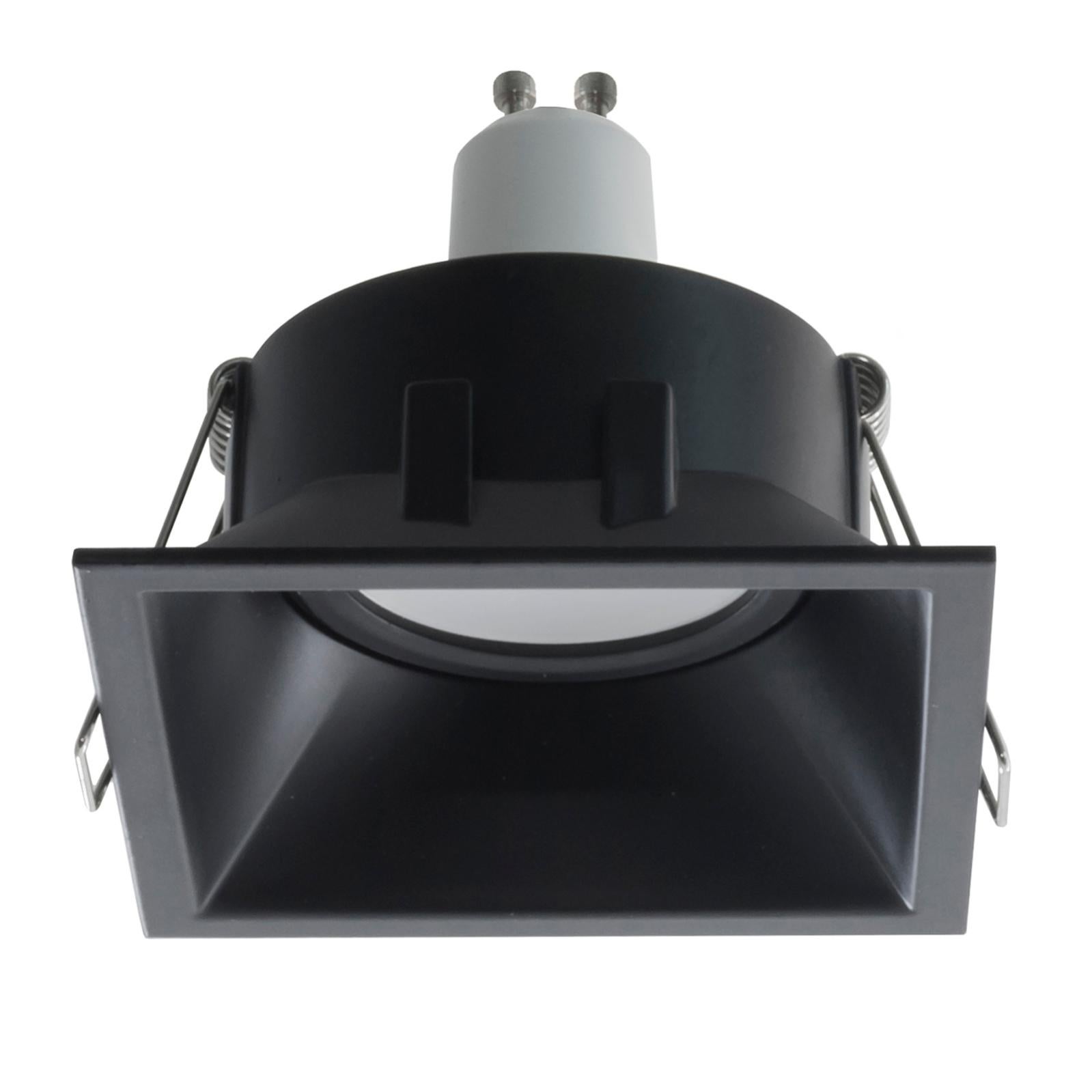 Faretto LED Quadrato Da Incasso Con Vetro Specchio 8W GU10 – Per Cartongesso, Luce Calda/Naturale/Fredda (3000K/4000K/6000K), 620 Lumen - 2