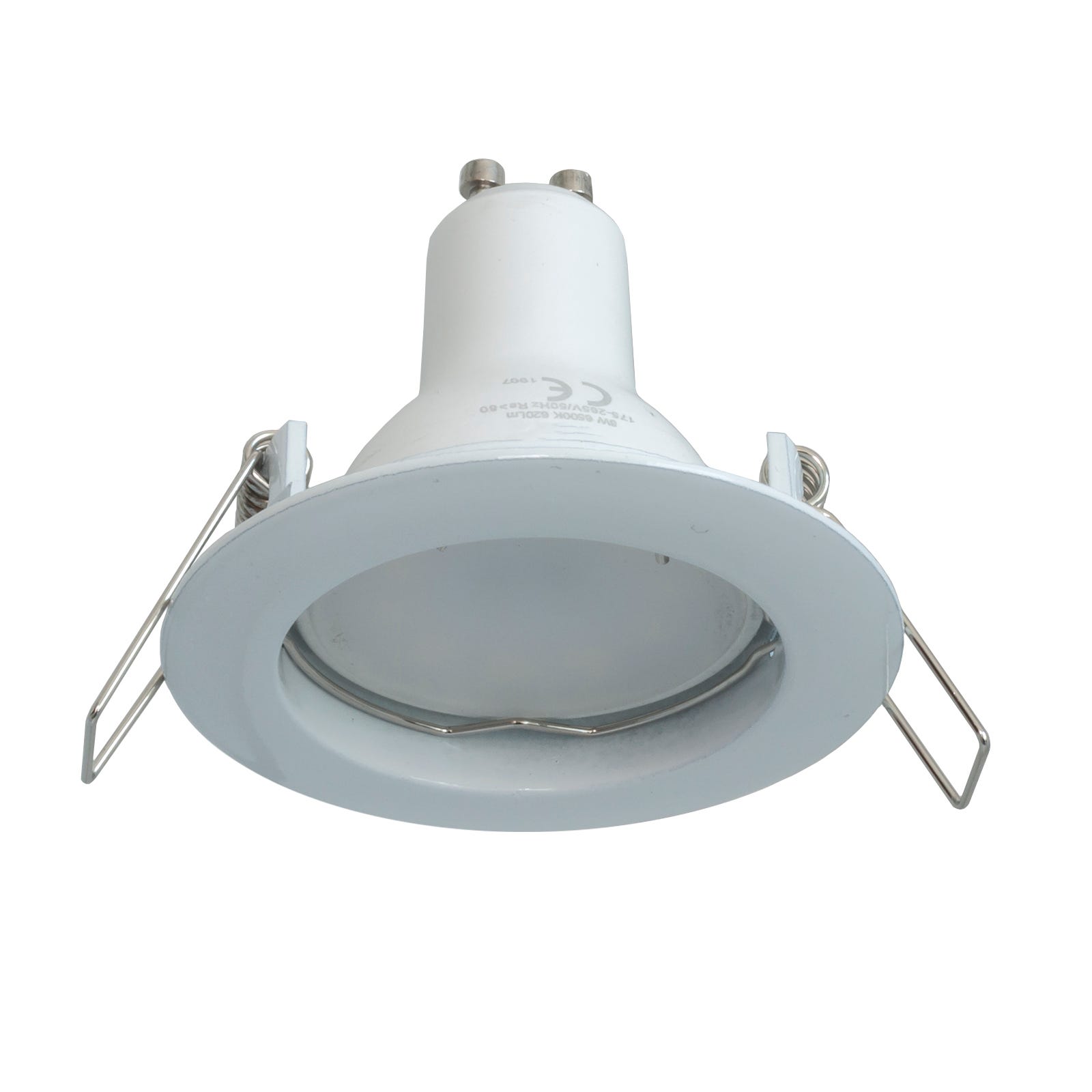 Lampe spot LED 8W lumière diffuse 150 degrés encastrée ronde trou GU10 6cm  220V COULEUR LUMIÈRE BLANCHE 3000K