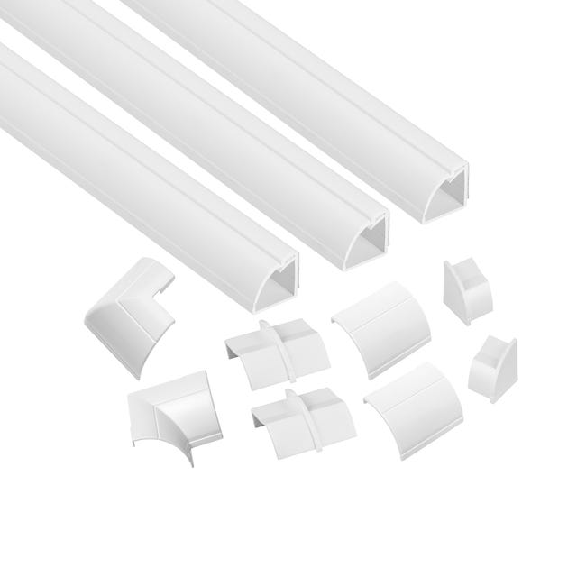Kit Goulottes 1m 22x22mm Blanc - D-LINE