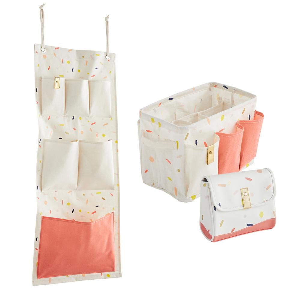Lot De 2 Organiseurs Suspendus Pliables – Poches Murales/Porte Pour Salle De Bain, Cuisine, Camping