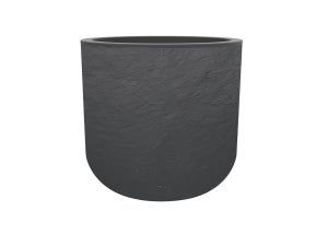 Pot de fleurs plastique carré haut EDA Volcania 40 x 40 x 80 cm - 31 l