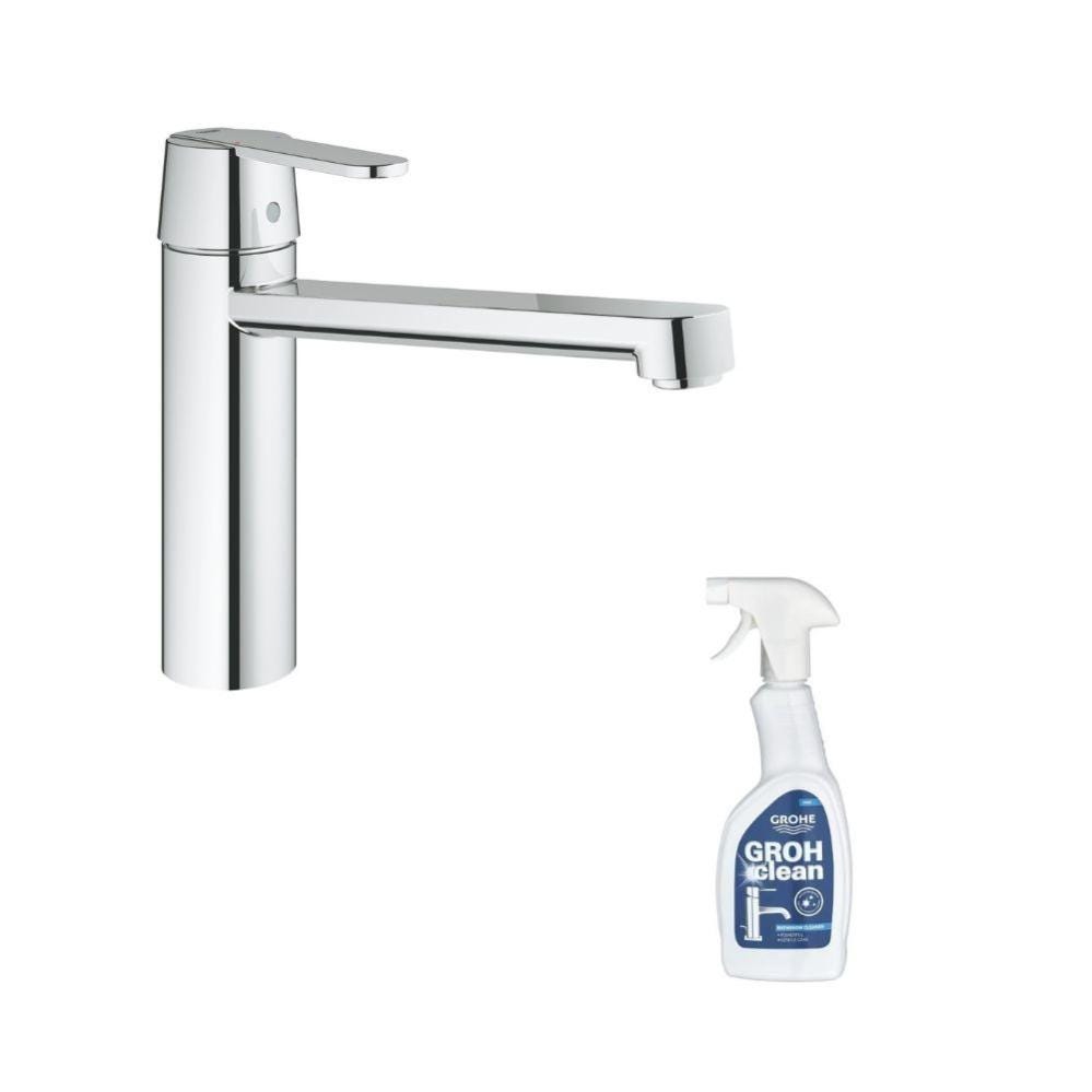 Grifo de cocina GROHE Get chrome limpiador Grohclean Leroy Merlin