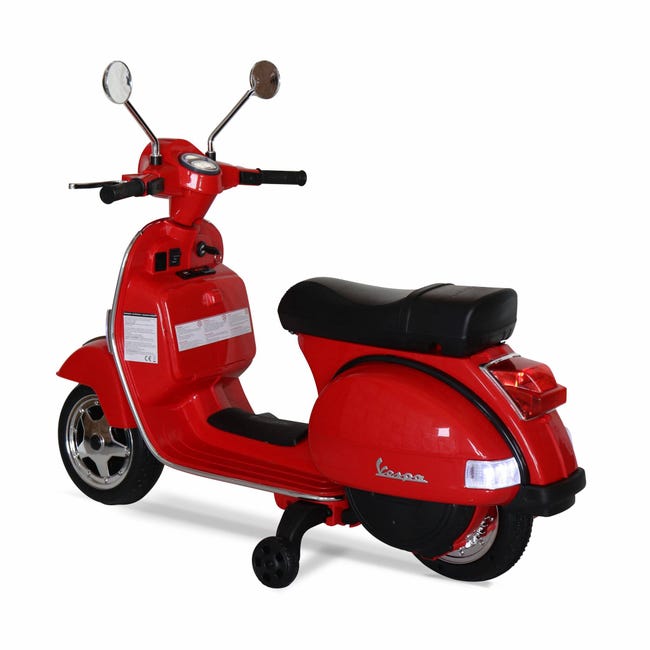 Vespa rouge PX150. scooter électrique pour enfants 12V 4.5Ah. 1