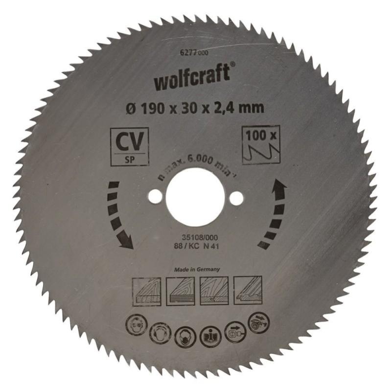 wolfcraft Set di lame per elettroseghe a gattuccio da 3 pezzi I 8437000