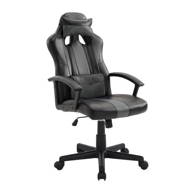 Chaise fauteuil de bureau gaming ergonomique racing avec coussin lombaire  Estoril